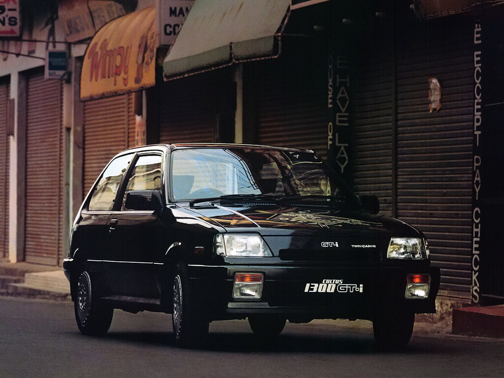 Suzuki Cultus (AA33S, AA43S, AA43V, AA53S) 1 поколение, рестайлинг, хэтчбек 3 дв. (06.1986 - 08.1988)